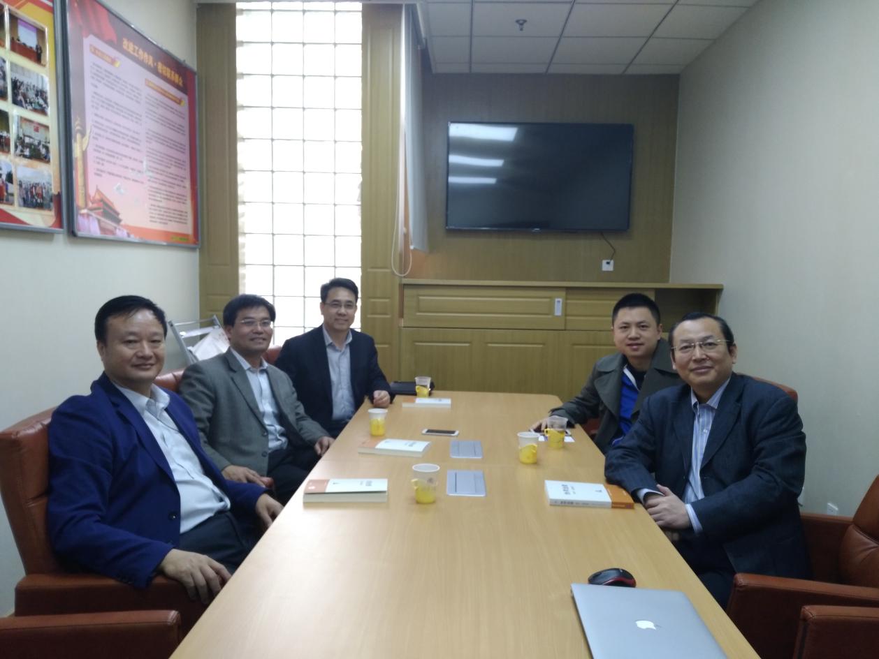 宜春学院肖华茵书记,李雪南校长,李明斌副校长与王有强