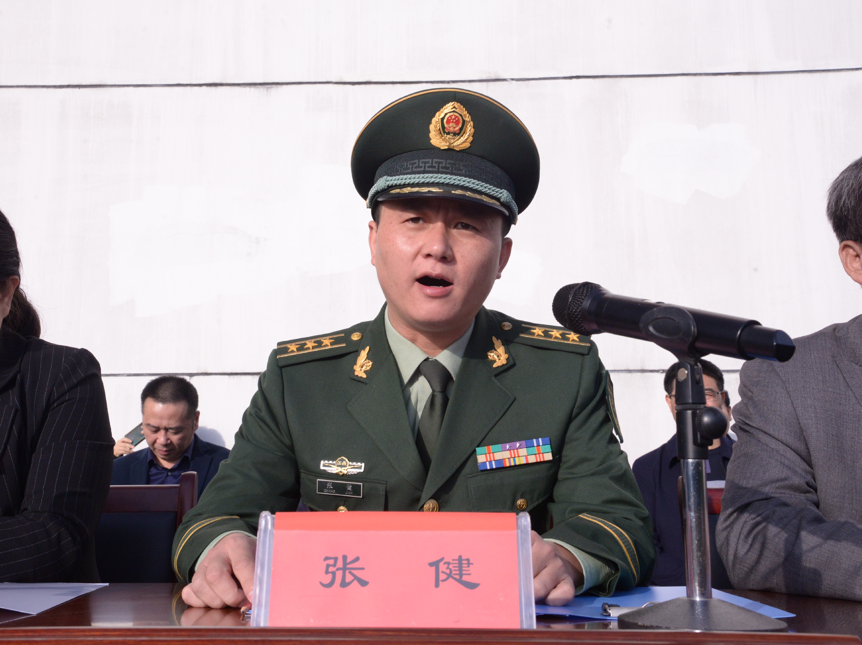 武警宜春支队支队长张健讲话