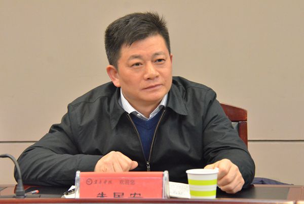 省委宣传部副部长朱民安来我校调研座谈