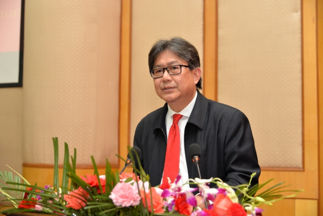 马来西亚驻华大使拿督·扎伊努丁·宾·叶海亚发表讲话